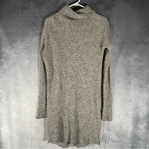 American Eagle Sweater Dress Gray Wool Blend Knit Turtleneck Long Sleeve M - Picture 1 of 8